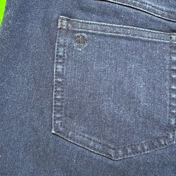 Betabrand Yoga Denim Classic Pull On Skinny Leg Jeans Dark Wash Medium Long - Picture 8 of 11